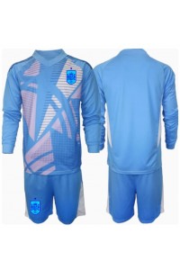 Spanje Doelman Babytruitje Thuis tenue Kind EK 2024 Lange Mouw (+ Korte broeken)